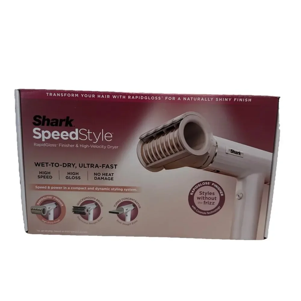 Shark SpeedStyle RapidGloss Finisher High-Velocity Dryer NEW Factory Sealed